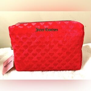 Juicy Couture Red Travel Toiletries Bag